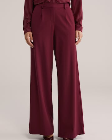 WE FashionWide Leg/ Široke nogavice Hlače s naborima - crvena boja: prednji dio