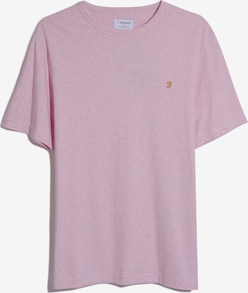 Coupe regular T-Shirt 'Danny' FARAH en rose : devant