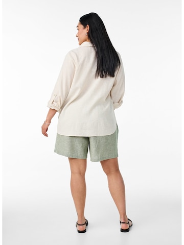 Zizzi Regular Broek 'VLINA' in Groen