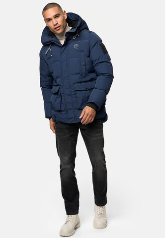 INDICODE JEANS Winterjas ' Rene ' in Blauw