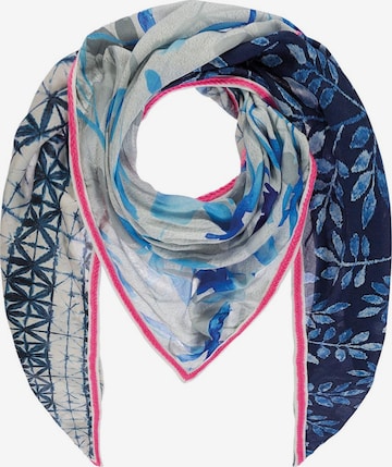 Passigatti Wrap 'Dreieckstuch mit Multi-Designs' in Blue: front