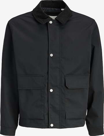 JACK & JONES Kevad-sügisjope 'JORCATSKILLS BARN', värv must: eest vaates