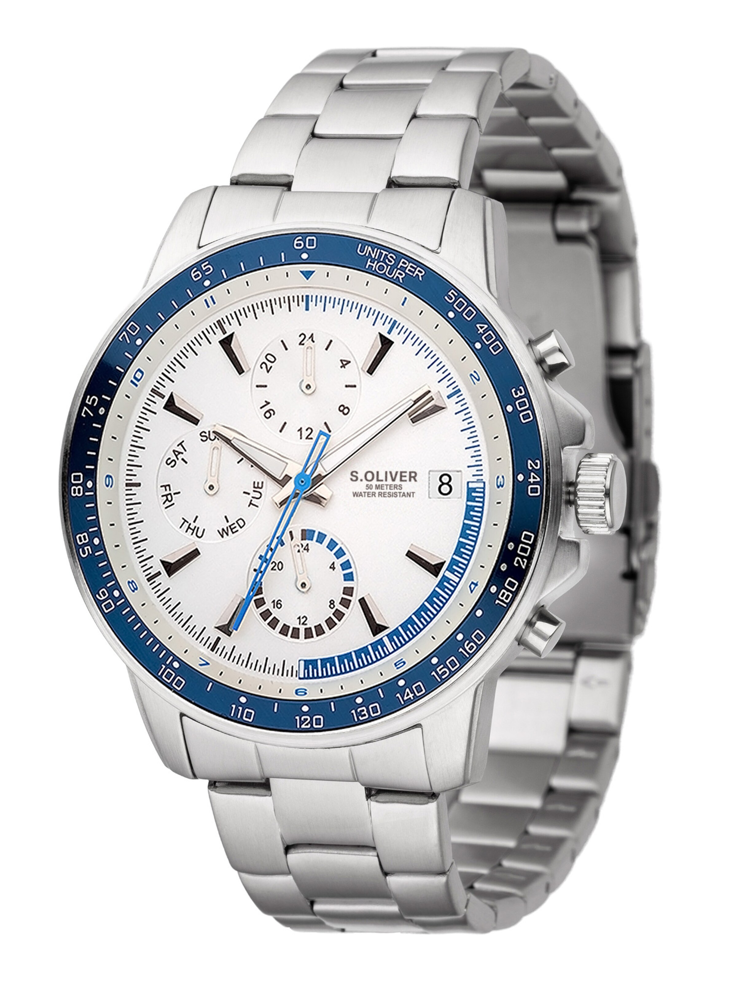 s.Oliver Analog Watch in Silver: front