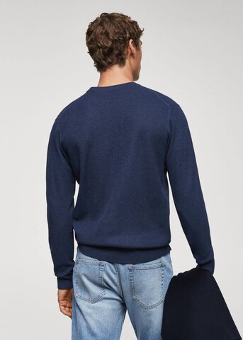 MANGO MAN Pullover 'Antigua' i blå