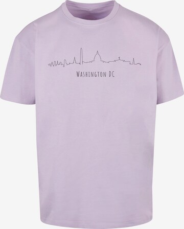 T-Shirt 'Washington' Merchcode en violet : devant