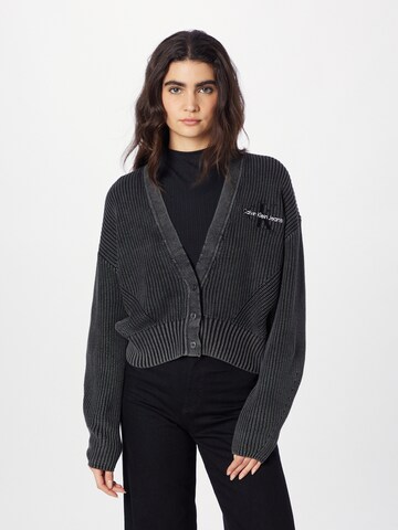 Calvin Klein Jeans - Cárdigan en negro: frente