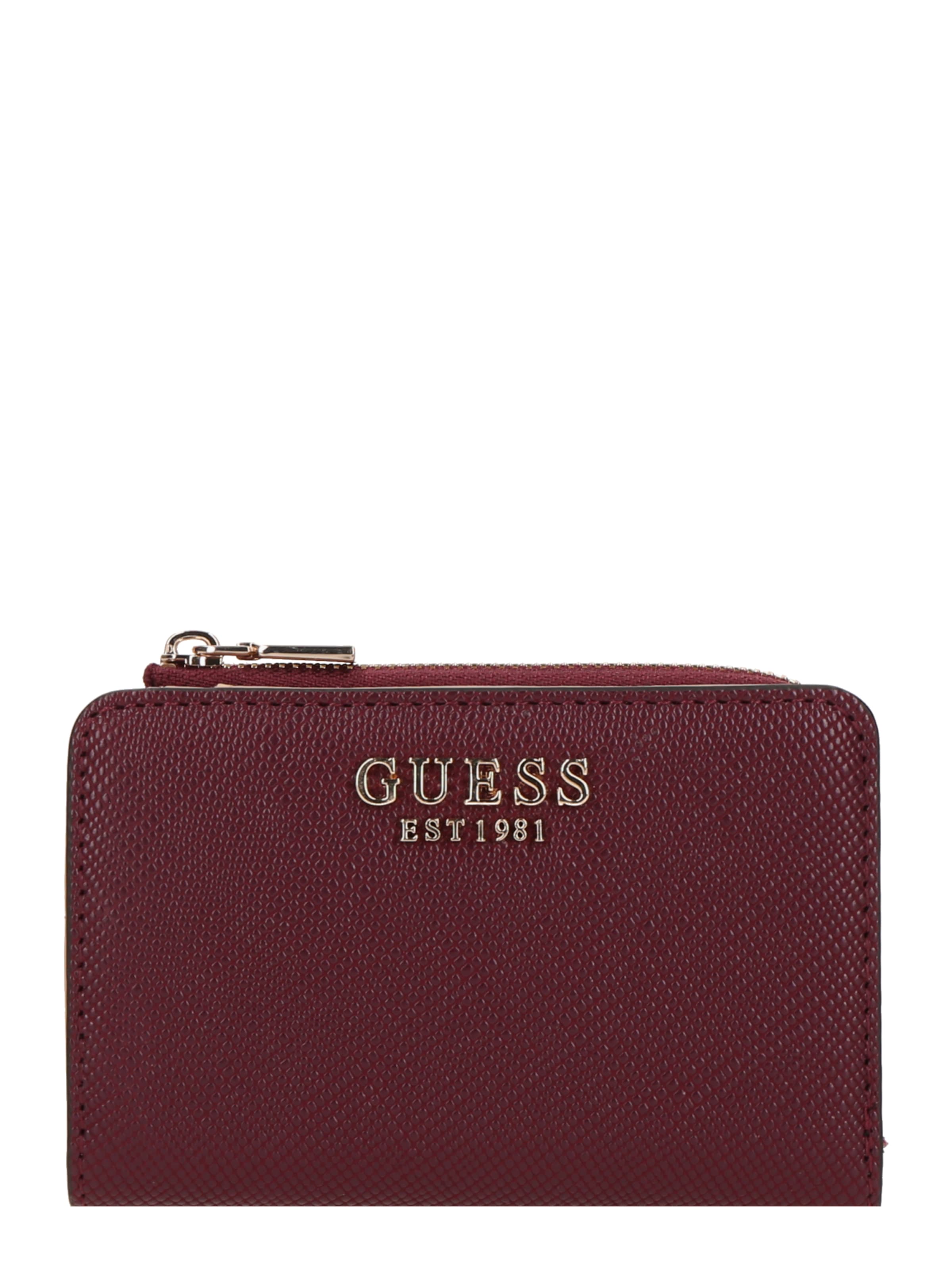 GUESS Wallet 'BOLENA SLG ZIP ARND CARD CASE' in Red: front