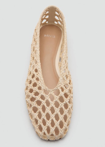 MANGO Ballerina 'Tuna' in Beige