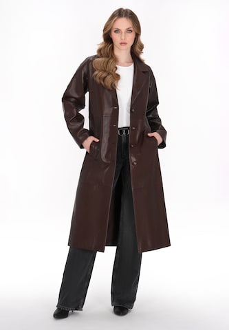 DreiMaster Vintage Tussenmantel 'Vintage' in Bruin: voorkant