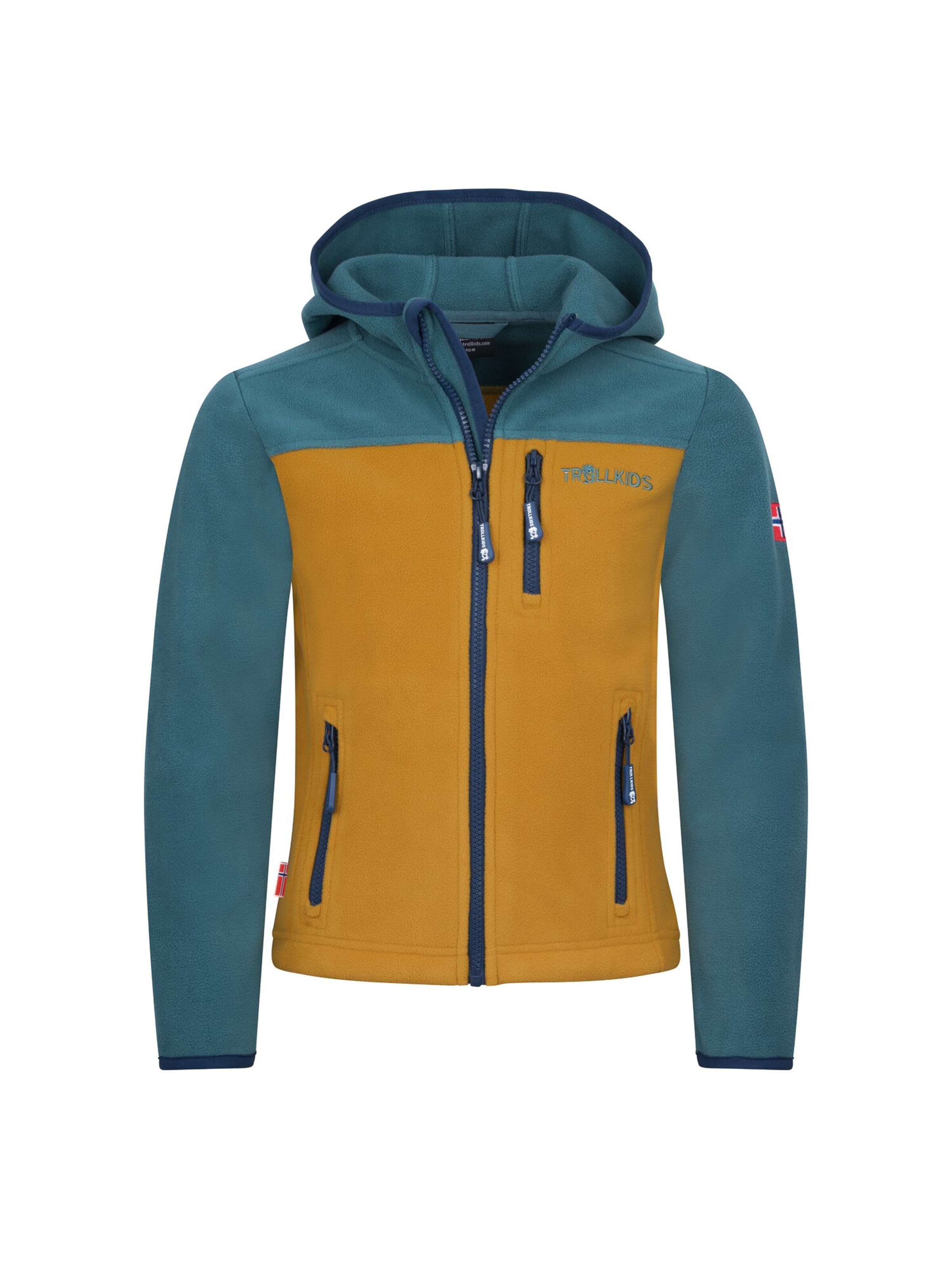 TROLLKIDS Fleece Jacket in Orange: front