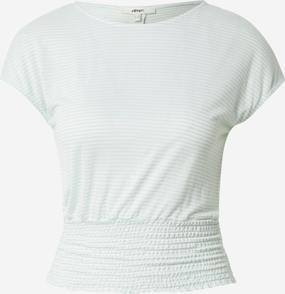 Koton T-shirt en vert pastel / blanc cassé, Vue avec produit