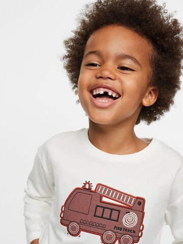 MANGO KIDS Shirt in Wit: voorkant