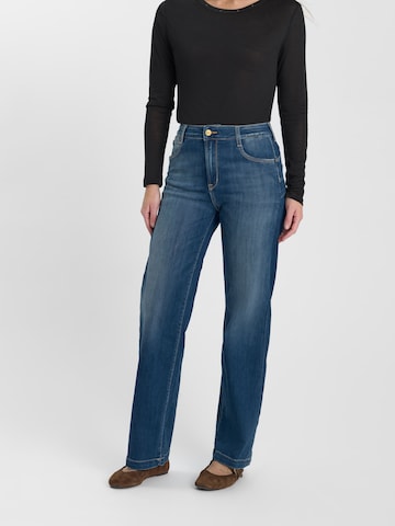 Wide Leg Jean Le Temps Des Cerises en bleu : devant