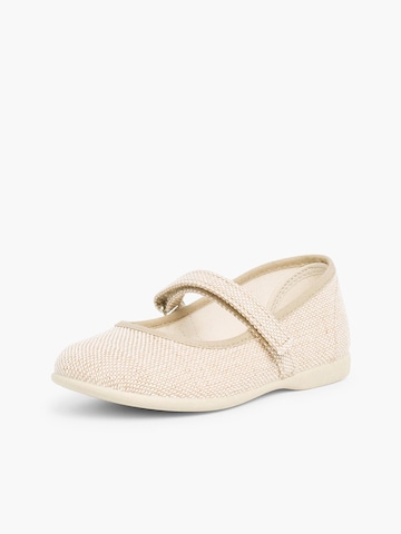 Ballerines Pisamonas en beige : devant