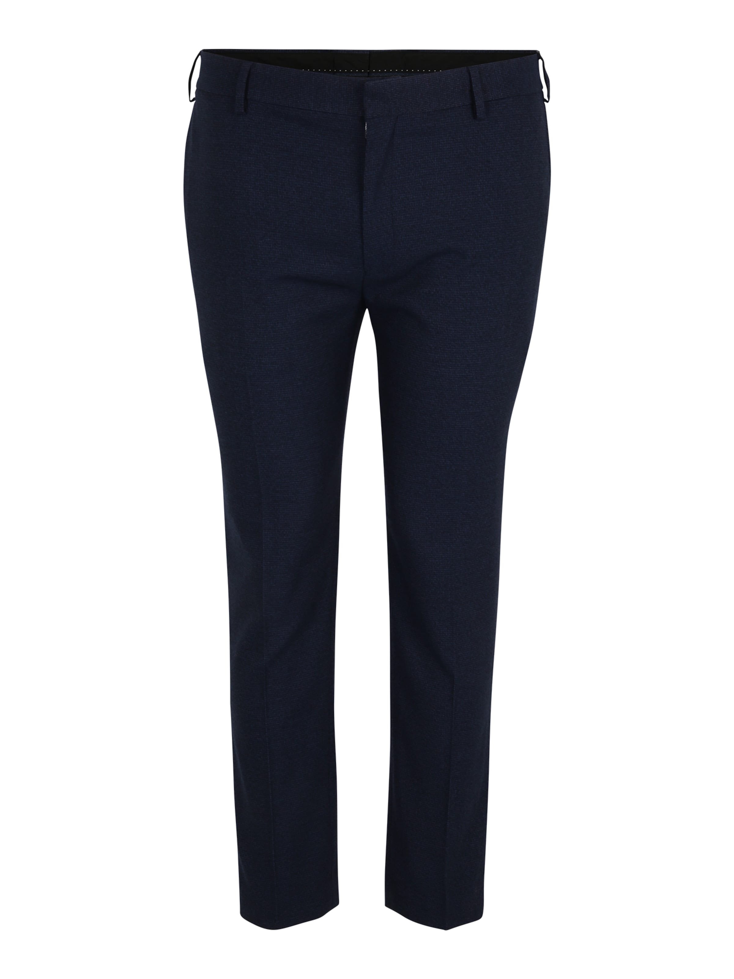 Skinny Pantaloni cu dungă 'Marl' de la BURTON MENSWEAR LONDON pe albastru: față