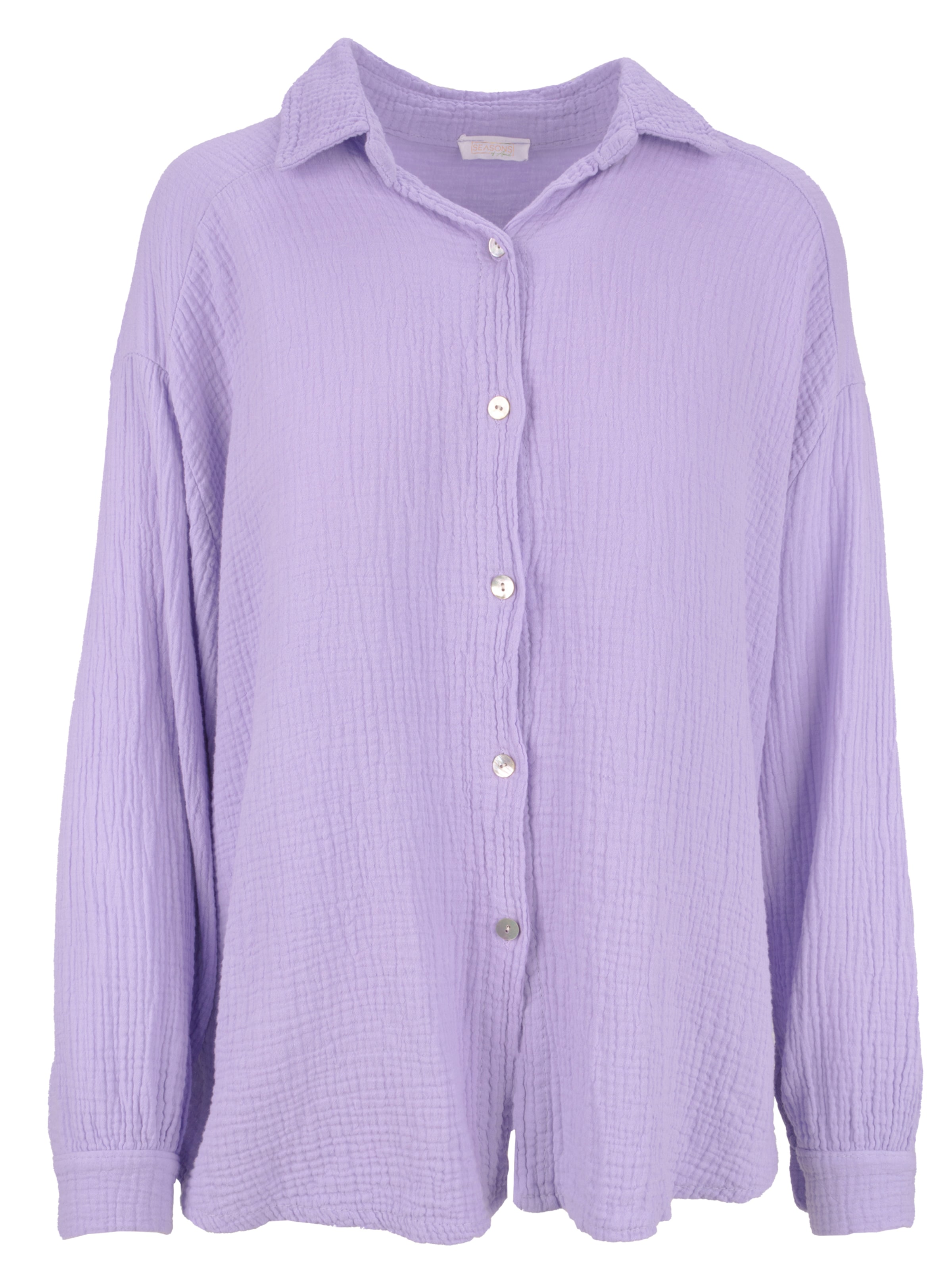 Seasons of April Blouse 'Sasha' in Purple: front