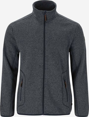 Gipfelglück Athletic Fleece Jacket 'Heinz' in Grey: front