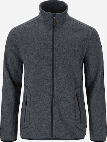 Gipfelglück Athletic Fleece Jacket 'Heinz' in Grey: front