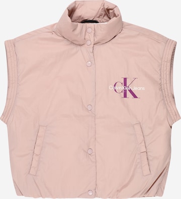 Gilet Calvin Klein Jeans en rose : devant