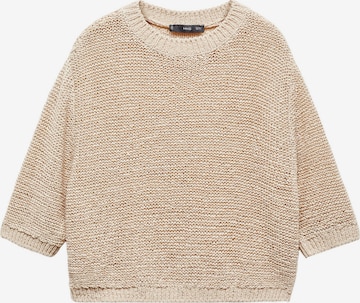 MANGO Sweater 'VIETNAM' in Beige: front