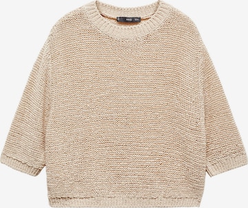 MANGO Tröja 'VIETNAM' i beige: framsida