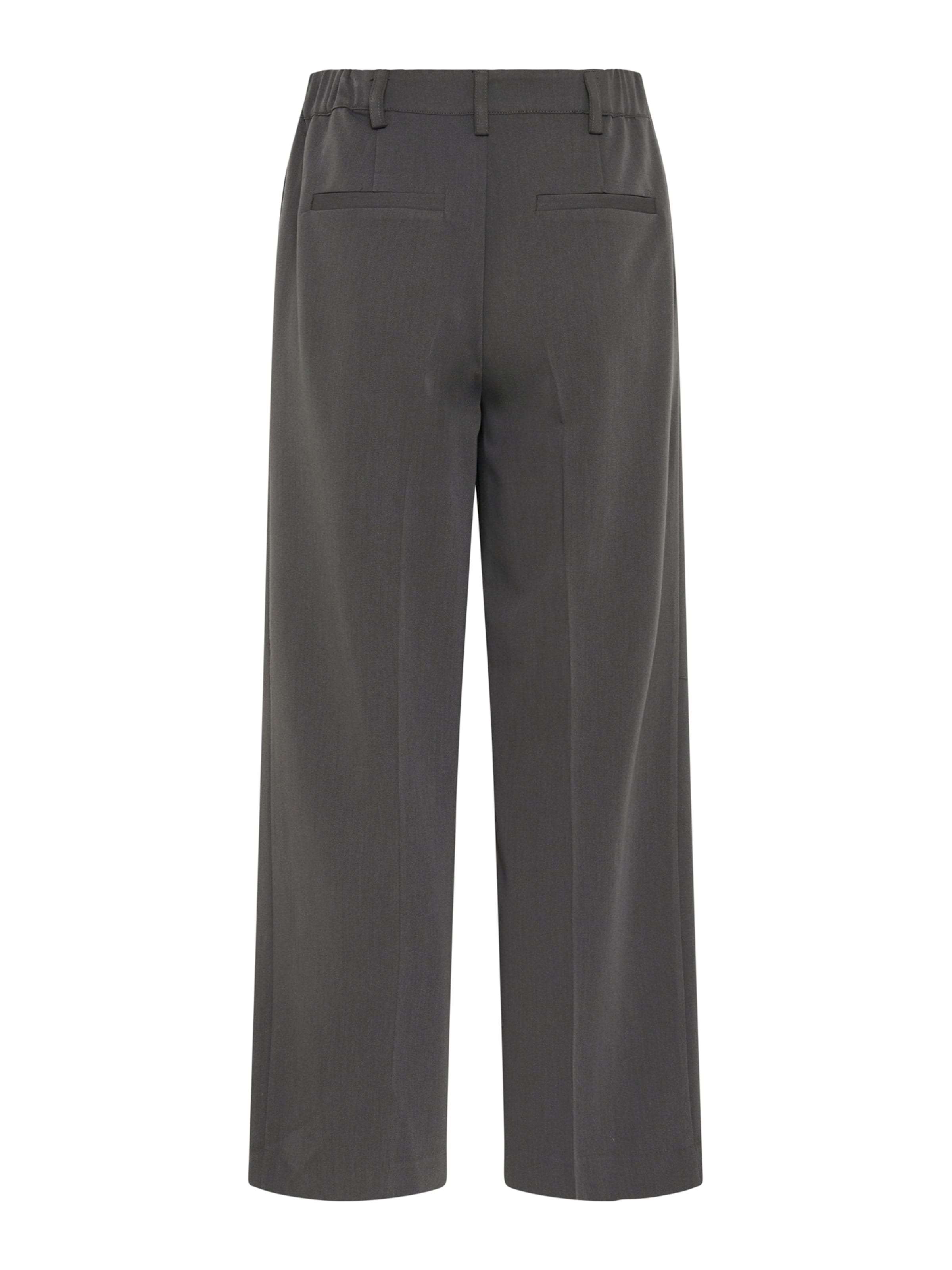 Kaffe Wide leg Trousers with creases 'KASakura' in Grey