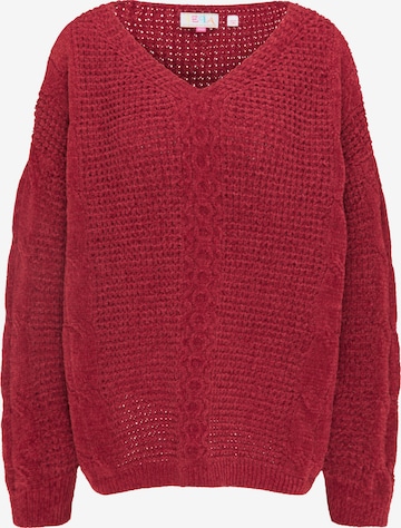 IZIA Oversized neulepaita värissä punainen: edessä