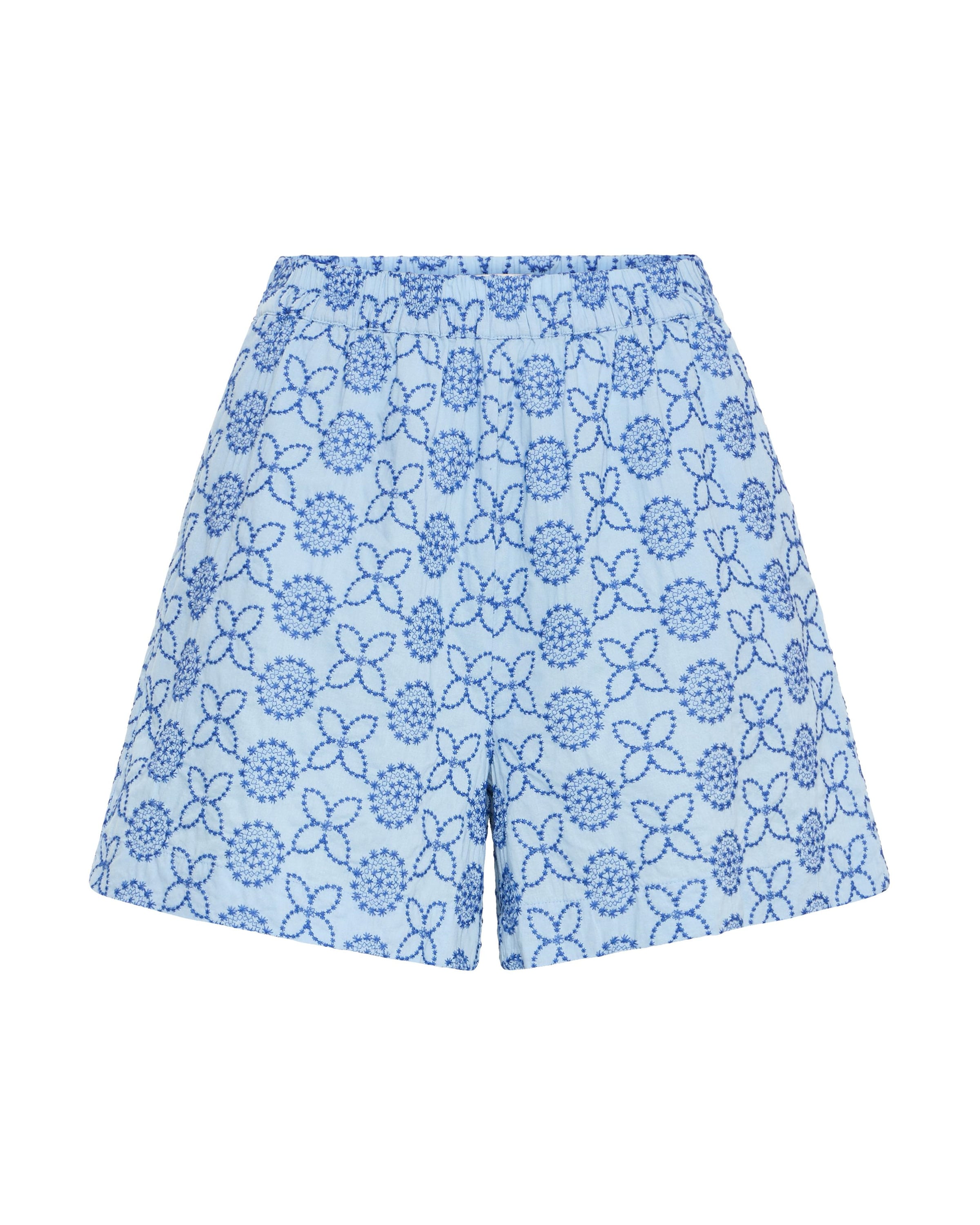 ICHI Loose fit Pants in Blue: front