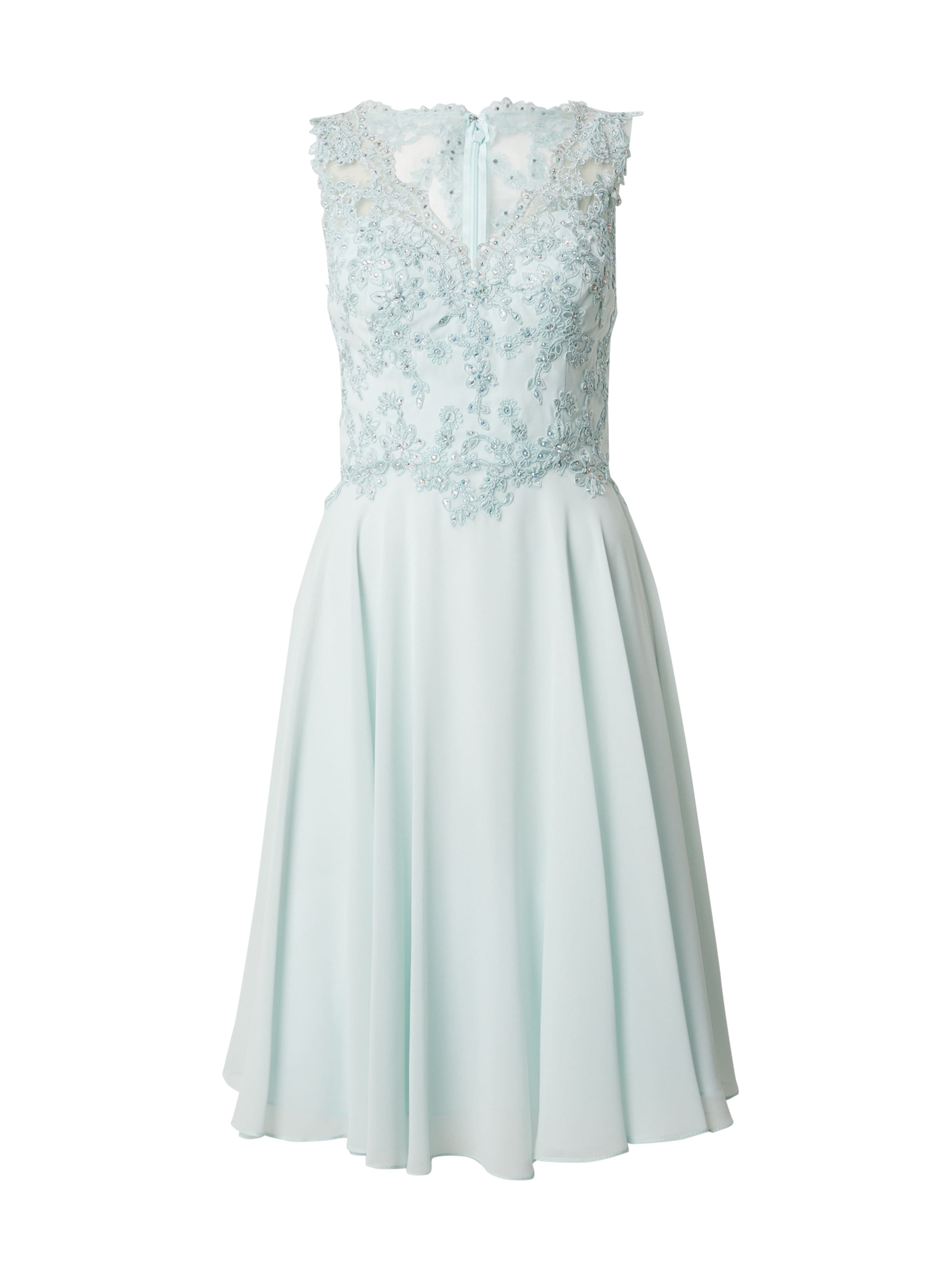 mascara - Vestido de gala en verde: frente