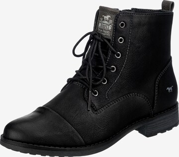 MUSTANG Lace-up bootie in Black