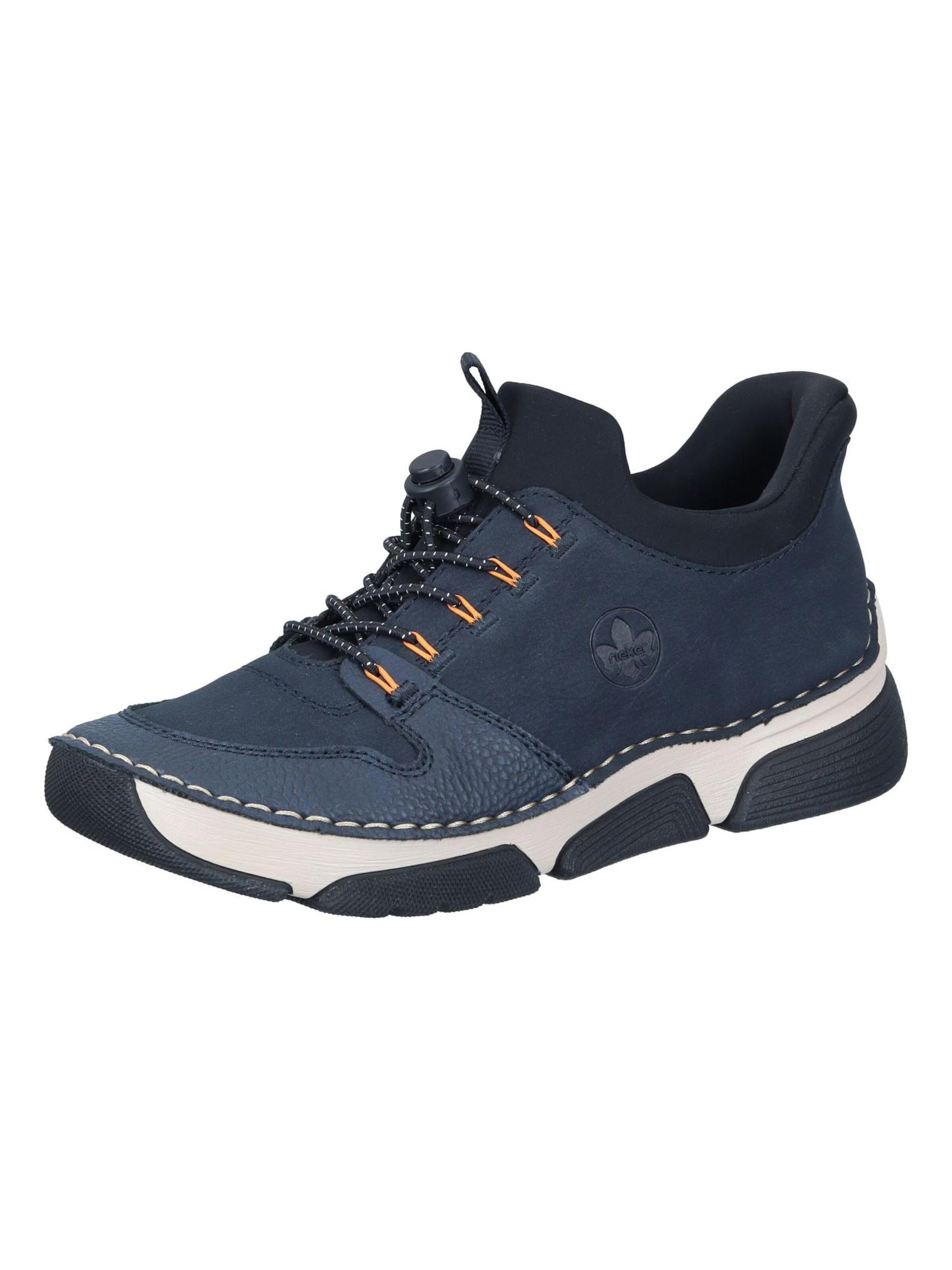 Chaussure basse Rieker en bleu : devant