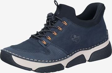 Chaussure basse Rieker en bleu : devant