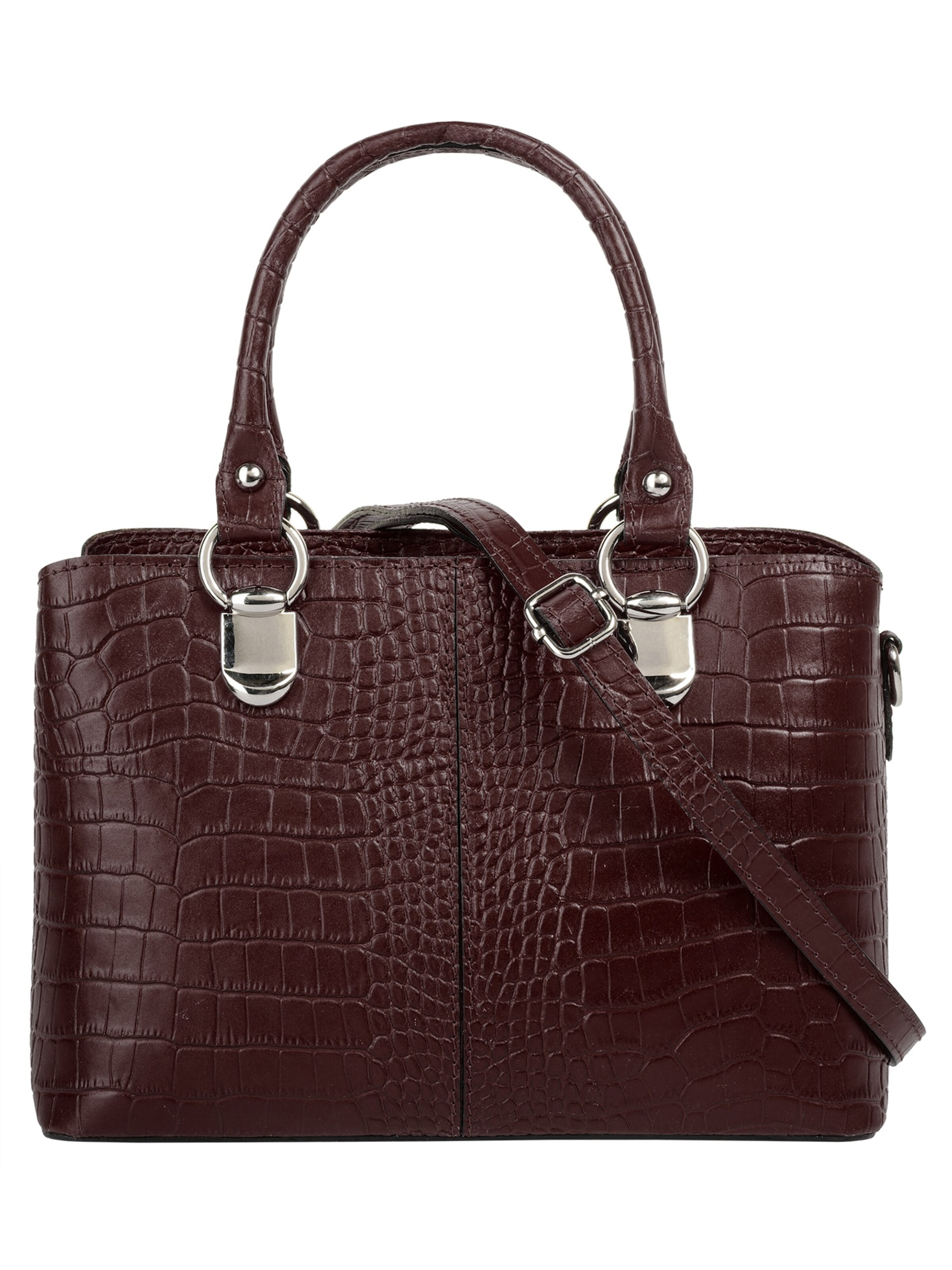 Cluty Crossbody Bag in Brown: front