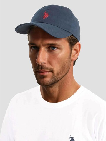U.S. POLO ASSN. Pet 'P-009' in Blauw: voorkant