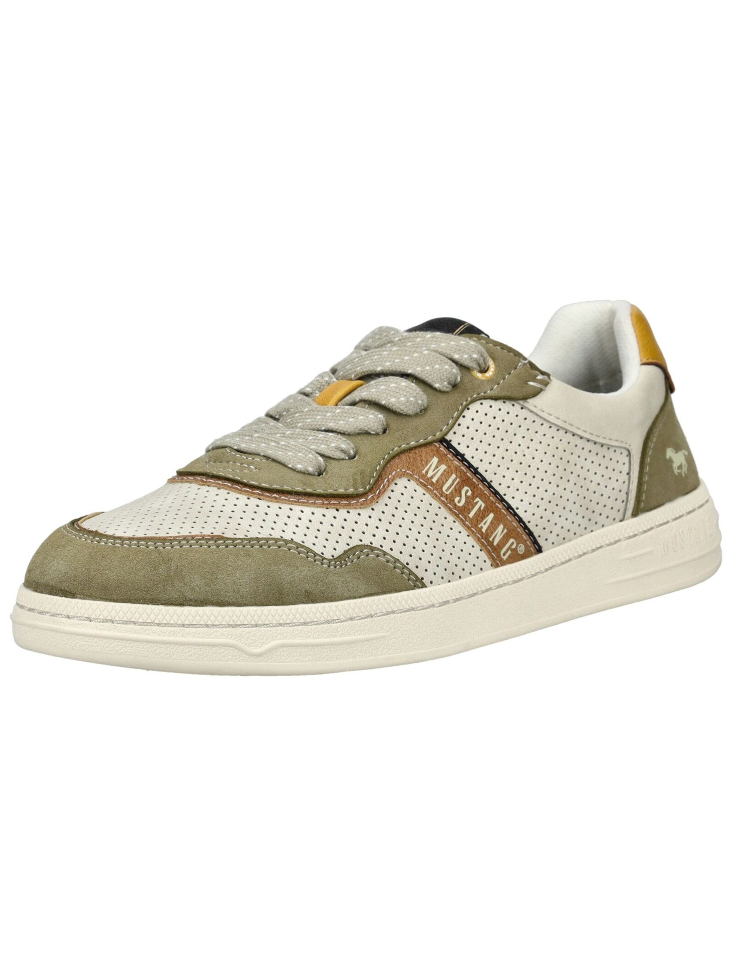 MUSTANG Sneakers laag in Groen: voorkant