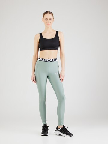 UNDER ARMOUR Skinny Spodnie sportowe w kolorze zielony