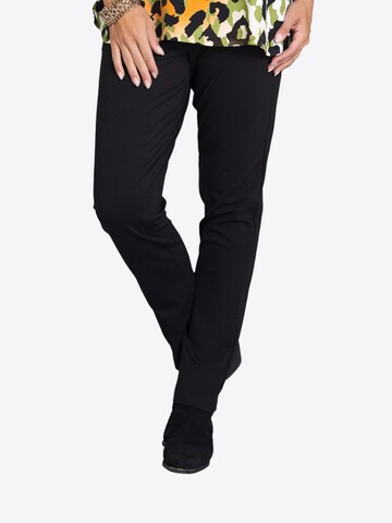 Regular Pantalon 'Liv' Pont Neuf en noir : devant