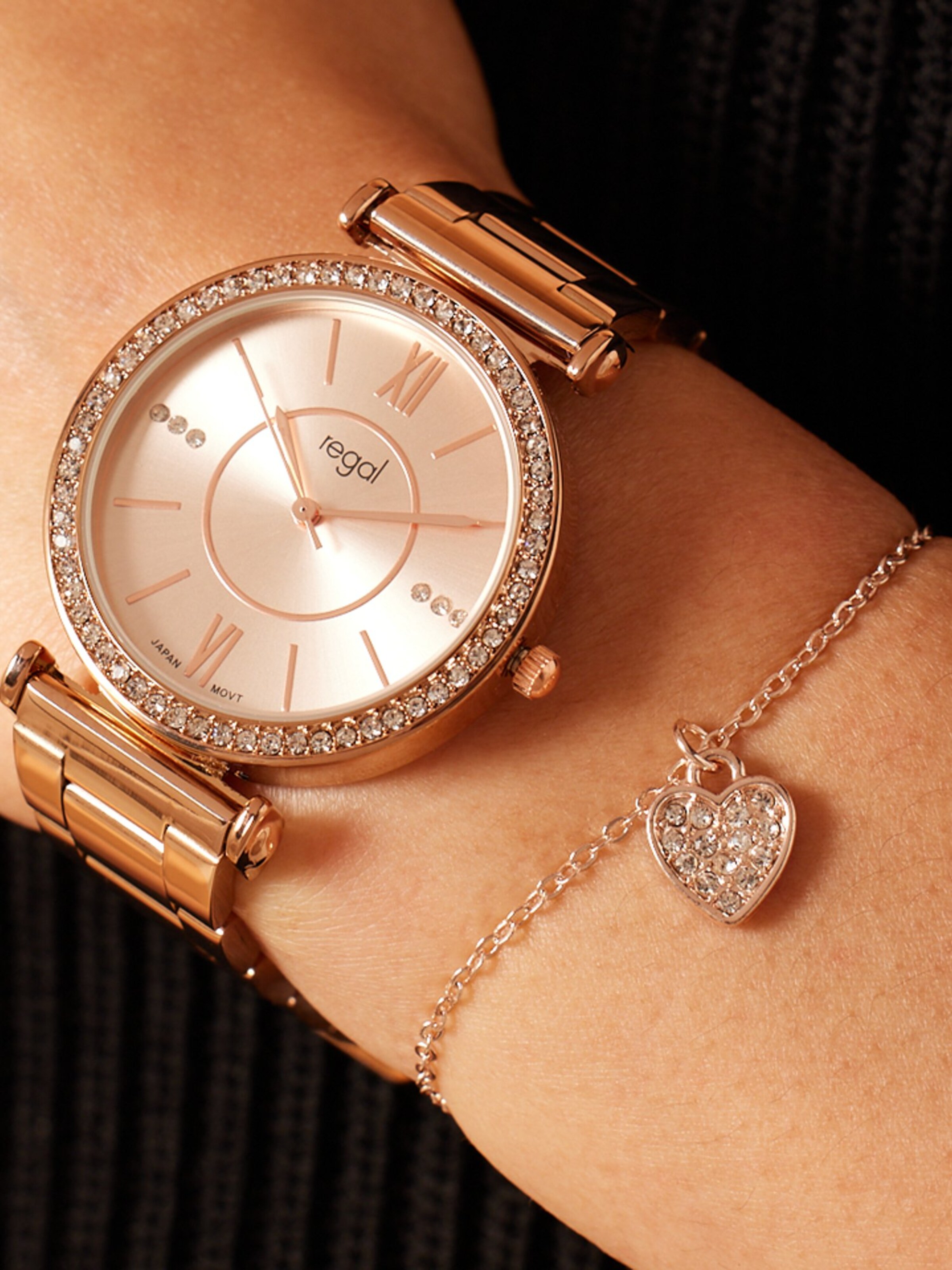 Lucardi Analoguhr in Pink