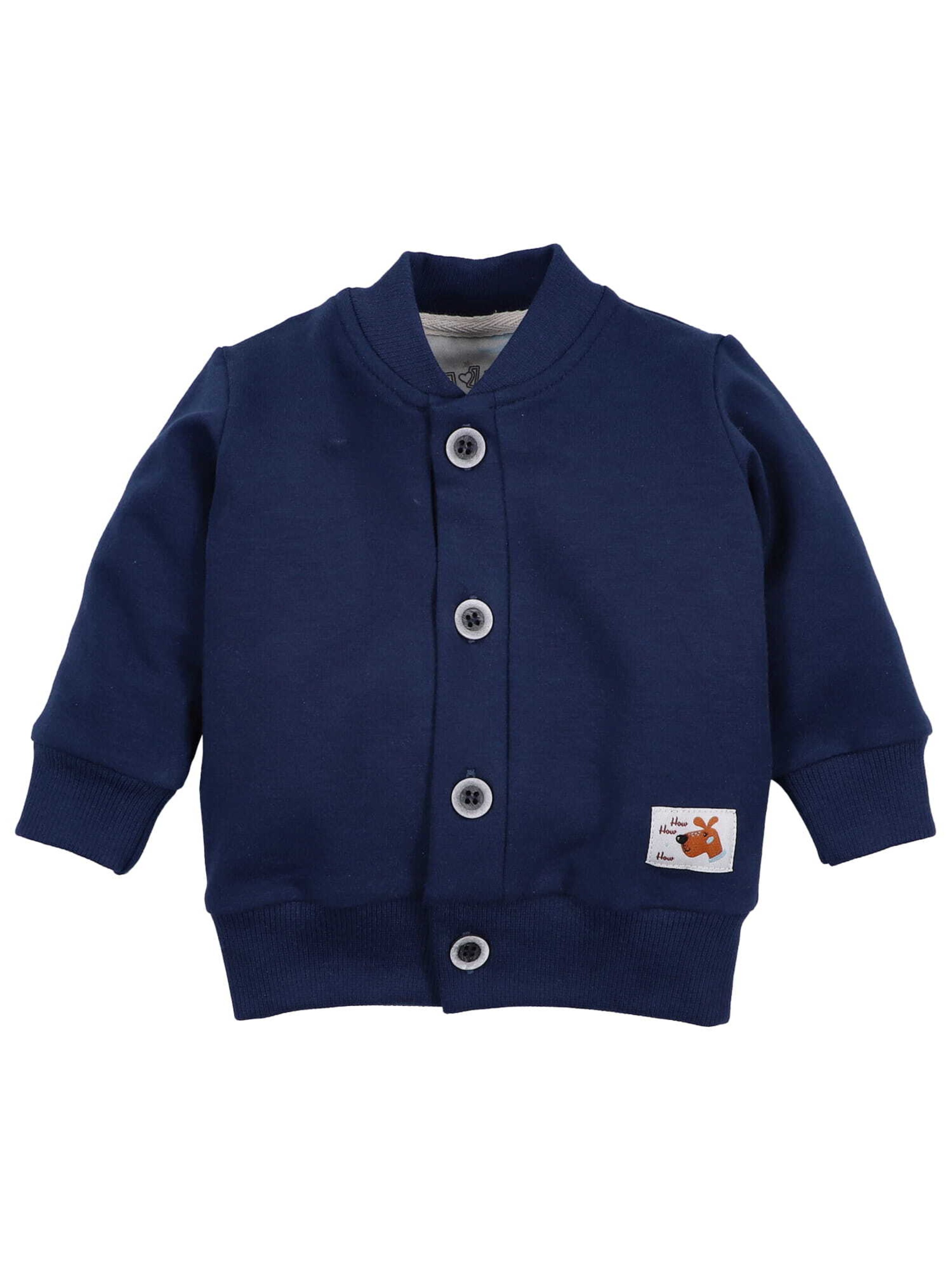 NINI Sweatjacke 'Hund' in Blau: Vorderseite