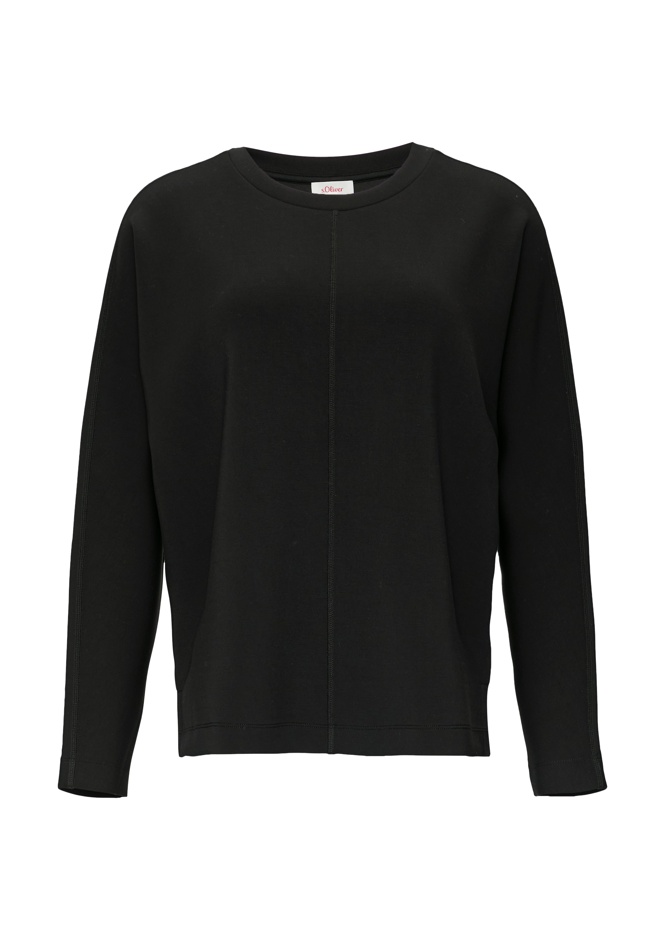 s.Oliver Sweatshirt in Schwarz: Vorderseite