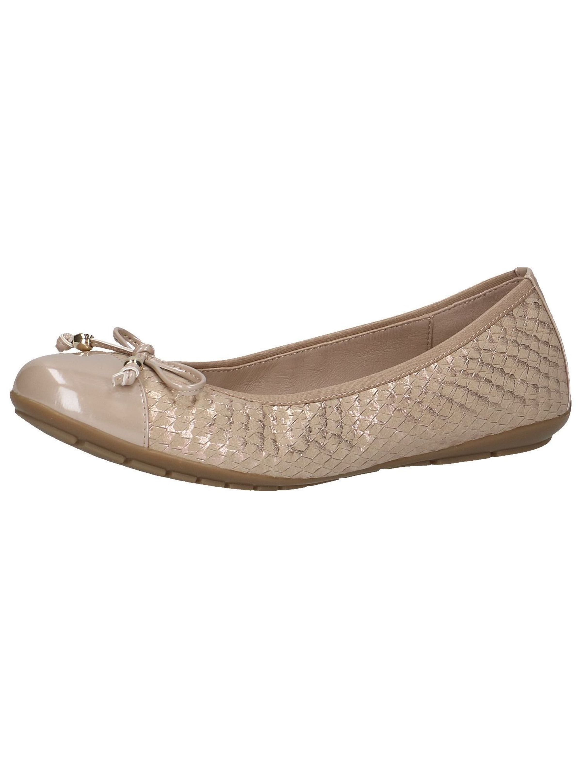 CAPRICE Ballerina in Beige: voorkant