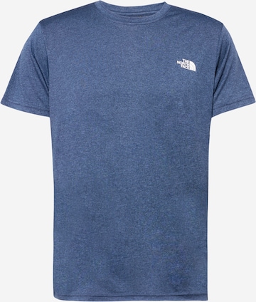 mėlyna THE NORTH FACE Standartinis modelis Sportiniai marškinėliai 'Reaxion Amp': priekis