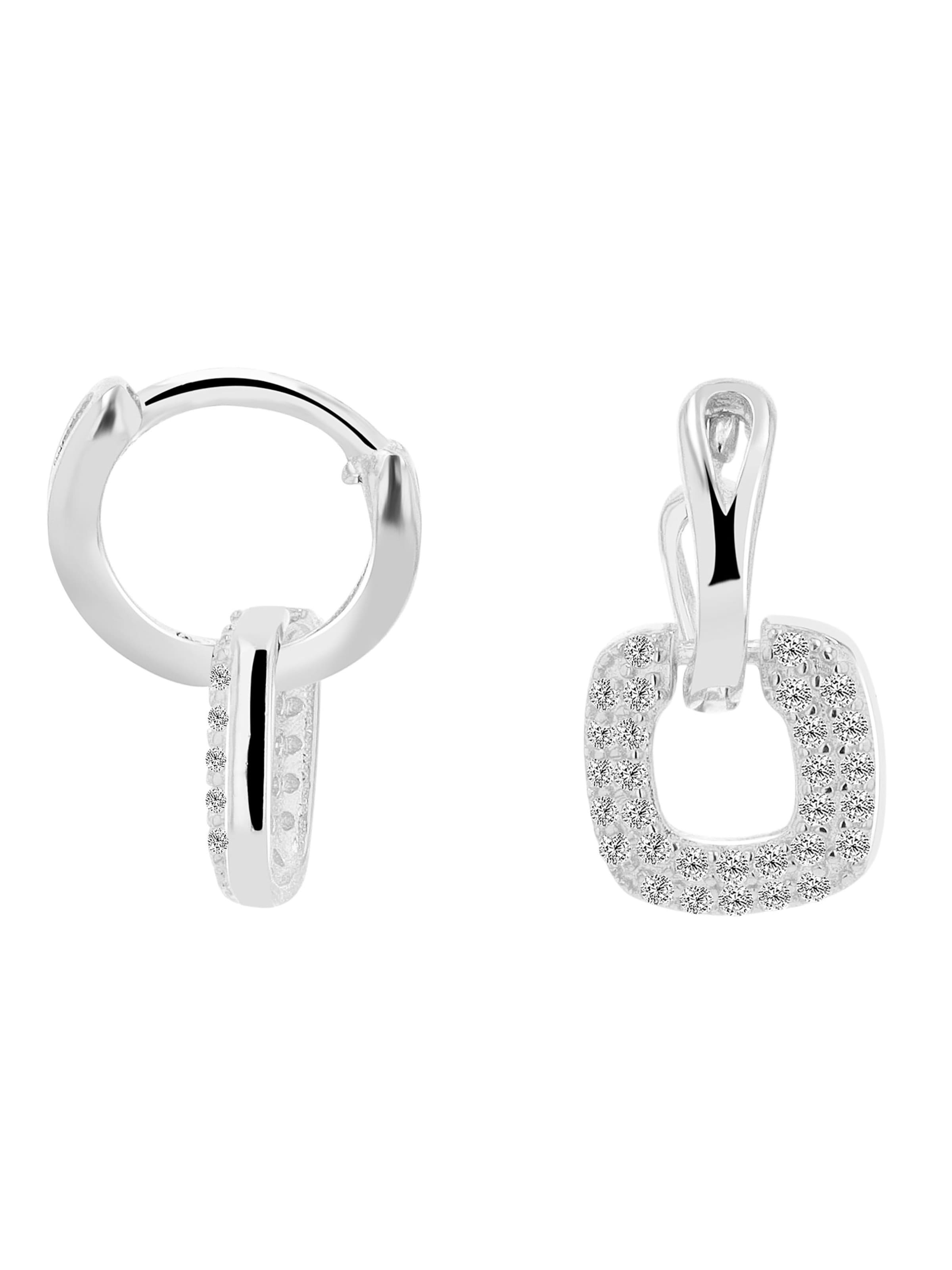 Akzent Ohrringe 'Raina, 925 Sterlingsilber, langlebig'‌‌‌‌‌‌‌‌‌‌ in Silber