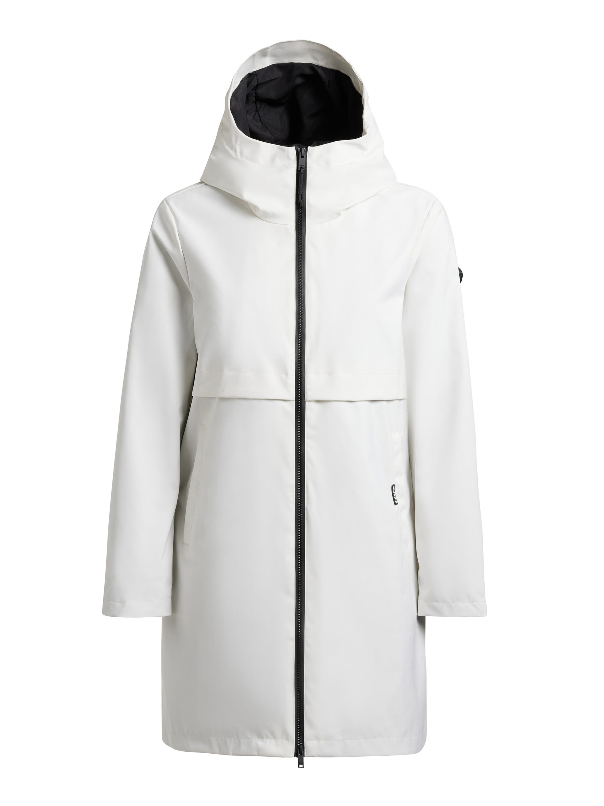 khujo Ανοιξιάτικο και φθινοπωρινό παλτό 'June' σε λευκό: μπροστά