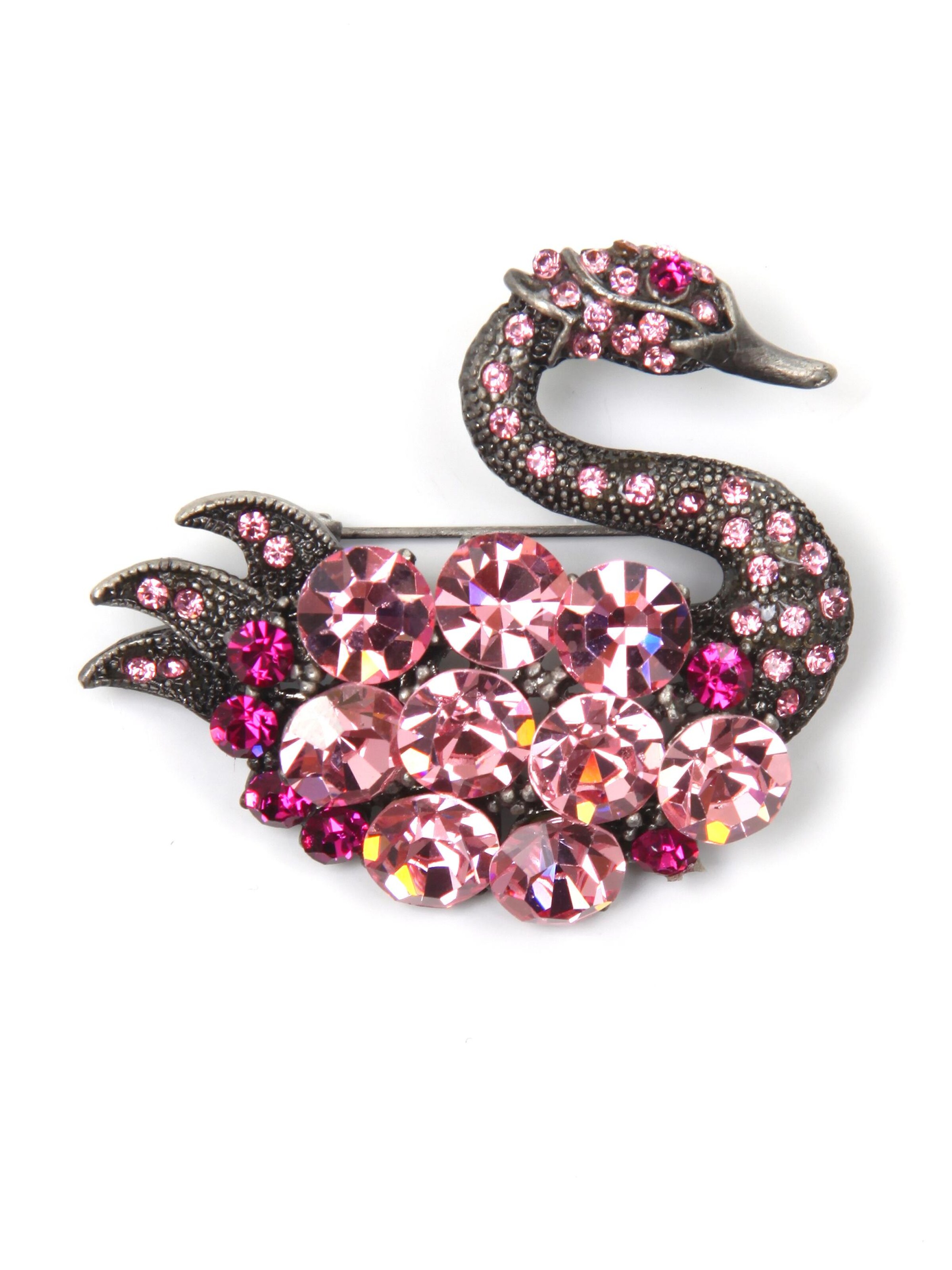 COLLEZIONE ALESSANDRO Brosche 'Svea'‌‌‌‌‌‌‌ in Pink: Vorderseite