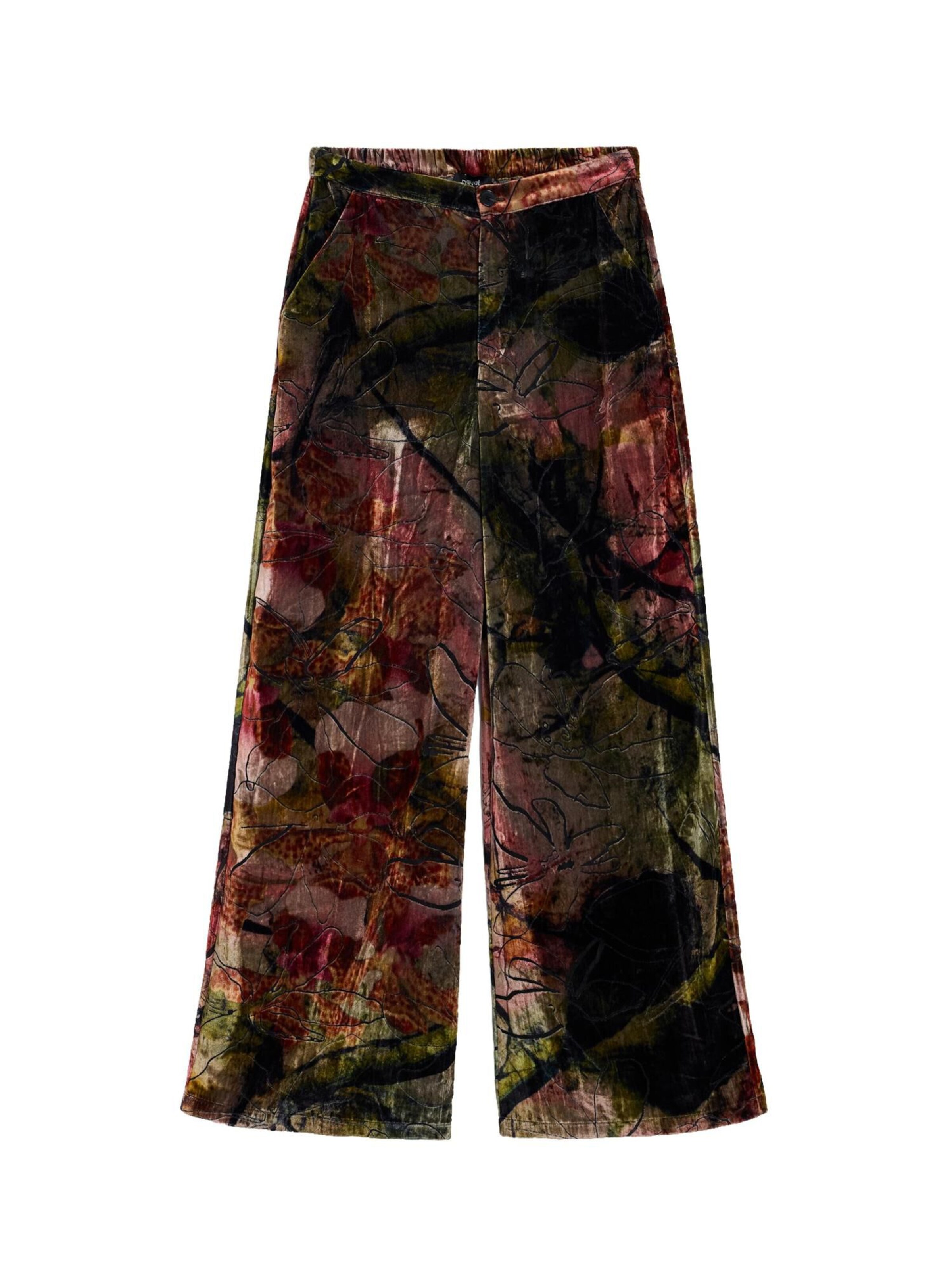 Desigual Wide leg Byxa 'M. C. Lacroix' i röd: framsida