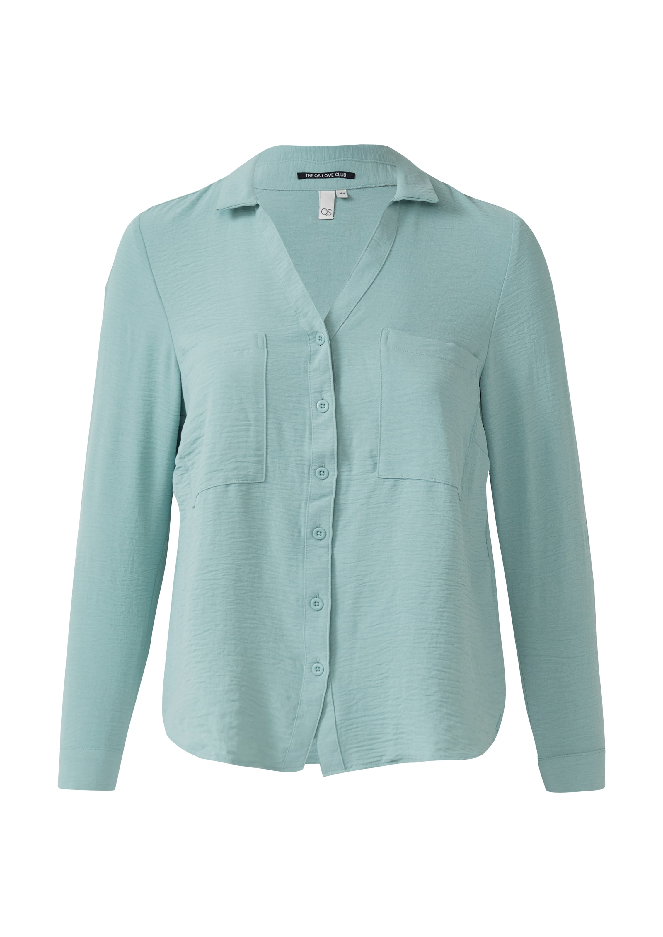 QS Blouse in Groen: voorkant