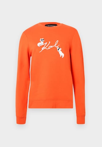 Karl Lagerfeld Sweatshirt 'IKON' in Orange: Vorderseite