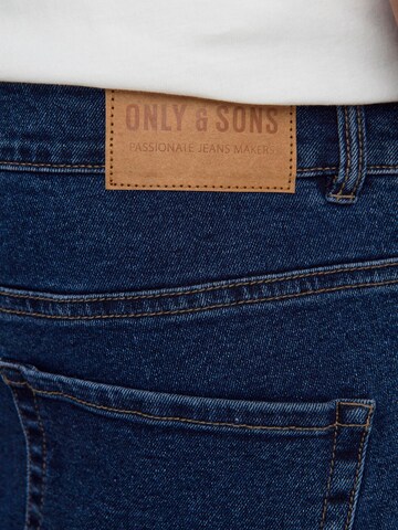 Only & Sons Skinny Jeans 'WARP' in Blauw