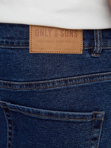 Only & Sons Skinny Jeans 'WARP' in Blauw